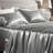 Bedsure Satin Sheet Set Queen Size - 4 Piece Silky Bedsheets with 15" Deep Pocket (Queen, Dark Grey)-128731615-128731647
