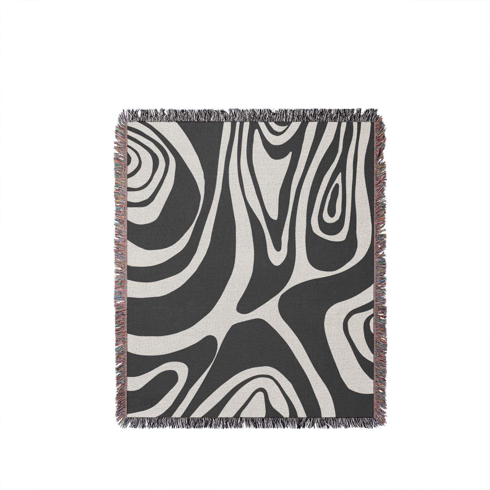 Kayle Cotton Throw Blanket, 60" x 80" – Queen, Gray