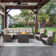 Dahlyla 8- Person Outdoor PE Wicker Sectional Seating Group with Fire Pit Table and Cushions