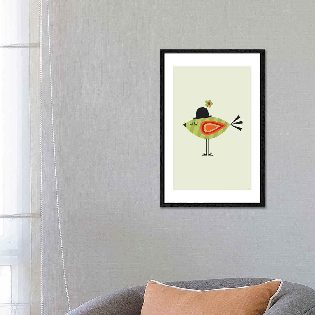 Vogel (Grün) von TomasDesign - Galerie-Giclée auf Leinwand