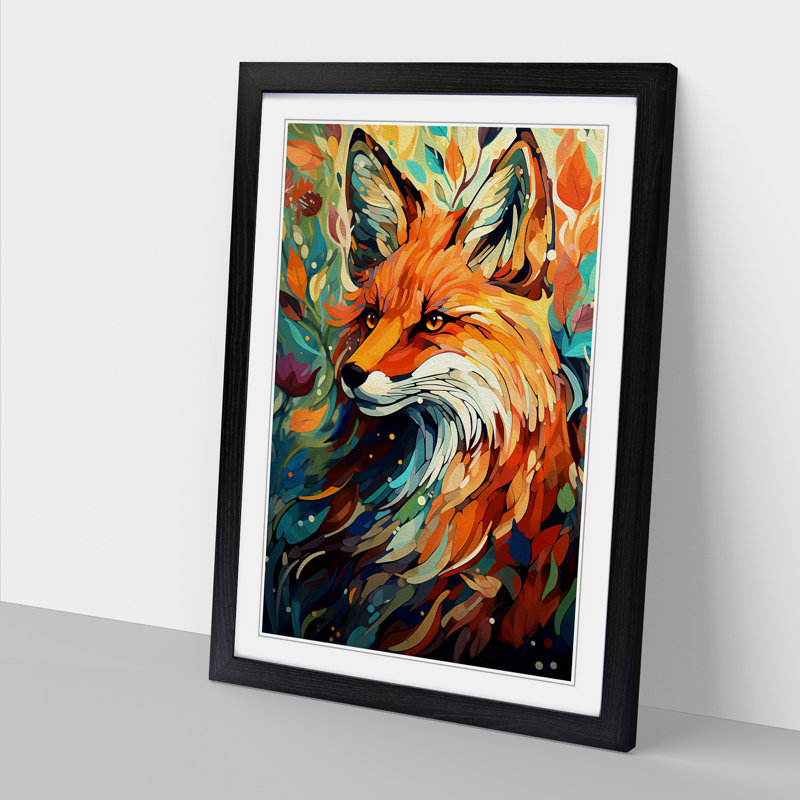 Single Picture Frame Print on Wood, Black Framed, 34cm H x 25cm W