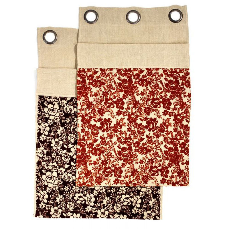Jessia Linen Room Darkening Curtain Single Panel, Beige
