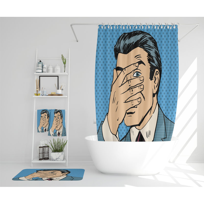 Natalita Polyester Shower Curtain Set