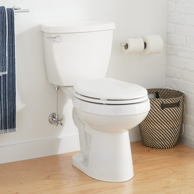 Bradenton Two-Piece Round Toilet With 12" Rough-In - 16" Bowl Height - Right Hand, Left-Hand