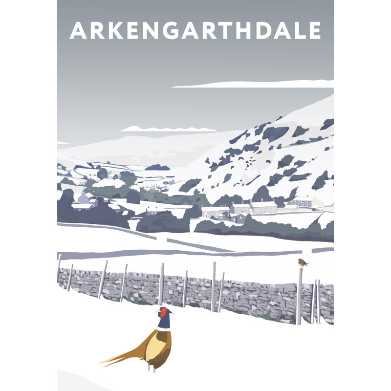 Arkengarthdale Snow by Richard O'Neil - Print, 40 cm H x 30 cm W x 1 cm D, No Frame