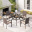 4 - Person Patio Dining Set with Square Table-1217059486-1217059484