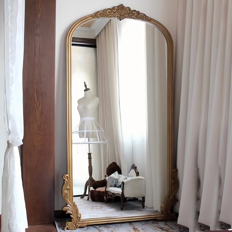 Minimalist Retro Rectangular Wardrobe Full-Length Mirror, 78.74" x 39.37"