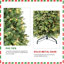 Arbre de Noël 7,5 pi avec 1599 pointes et 450 lumières à DEL blanc chaud - branches mixtes en PVC + PE, structure à charnières pour une installation facile, support en métal pour un soutien solide, décoration des Fêtes luxueuse-118032862