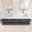Ensemble de meuble-lavabo mural 72 po avec surface solide 72 po-433716113-433716127