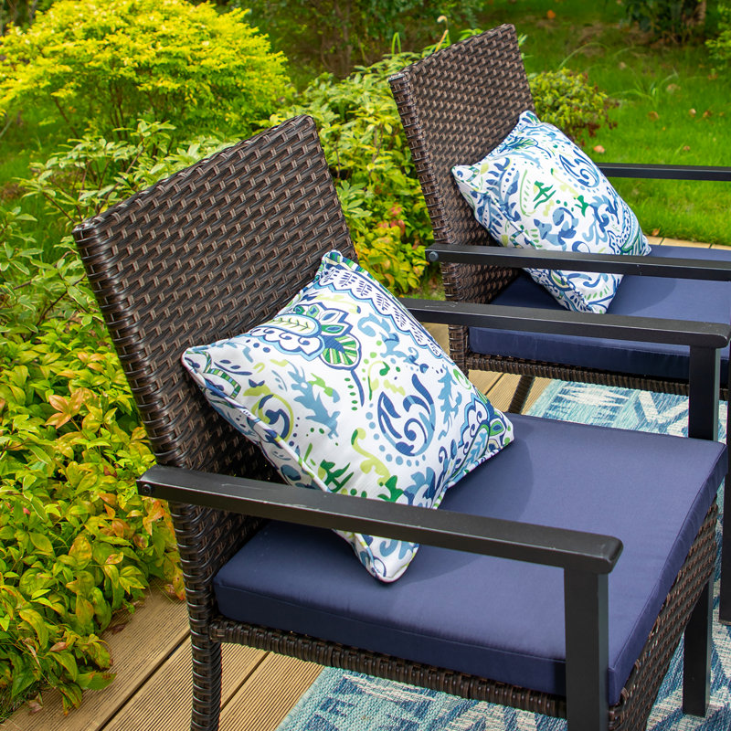 Leonard 6 - Person Patio Dining Set with Rectangular Table , Cushions Included