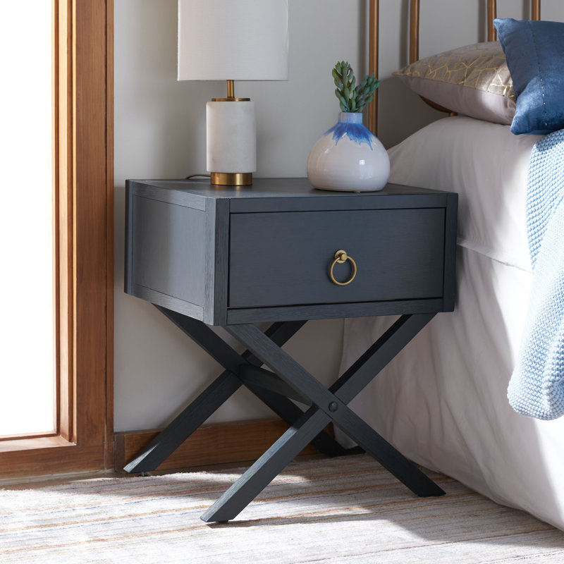 Commer 19.02'' W Nightstand, Navy