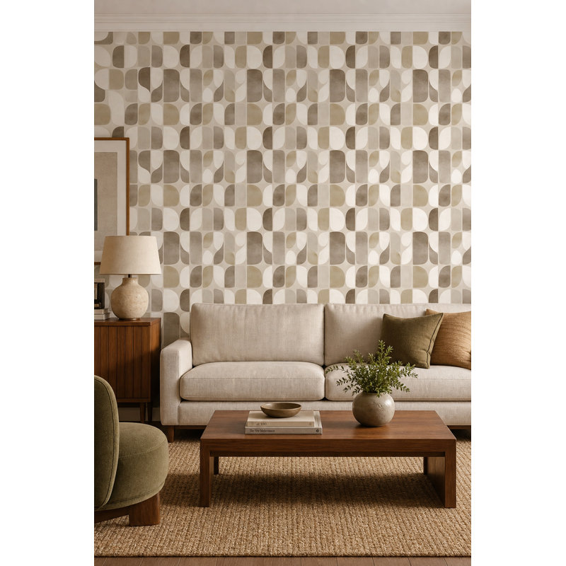 Décoration murale moderne Mid Mid Century Modern, Non tissé, non collé