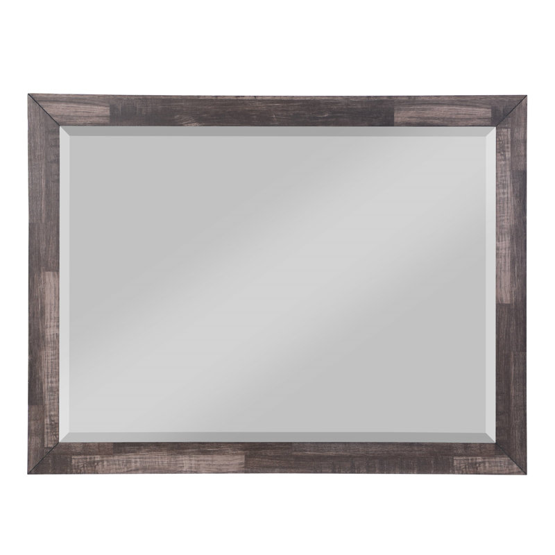 Miroir Juniper, 36,03 po x 48,03 po, Marron foncé