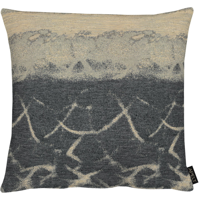 Opalia Abstract Square Cushion, Grey/Beige