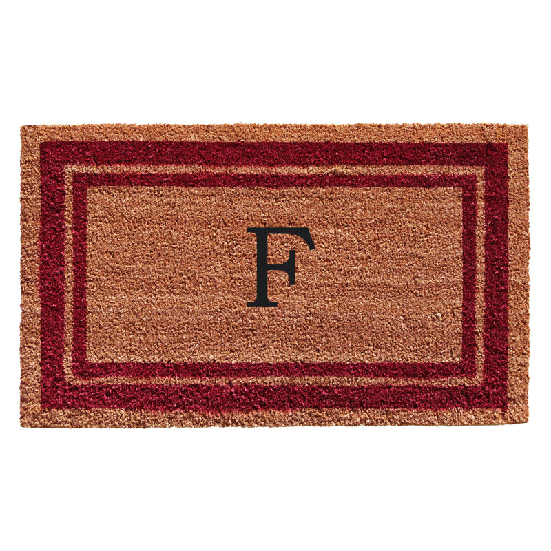 Tapis d'entrée antidérapant Stortz, Rectangle 2 pi x 3 pi, F, Bourgogne / Brun