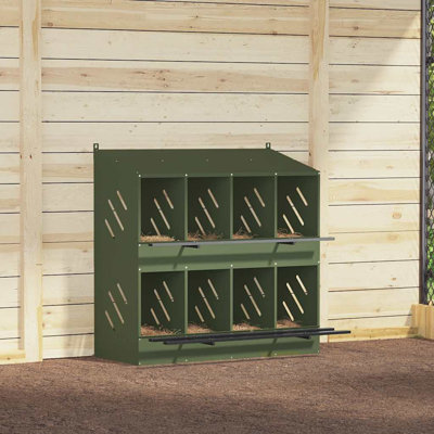  Chicken Nesting Box With 8 Compartments Metal