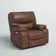 Fauteuil inclinable standard en cuir grainé de 41 po de large Flagg