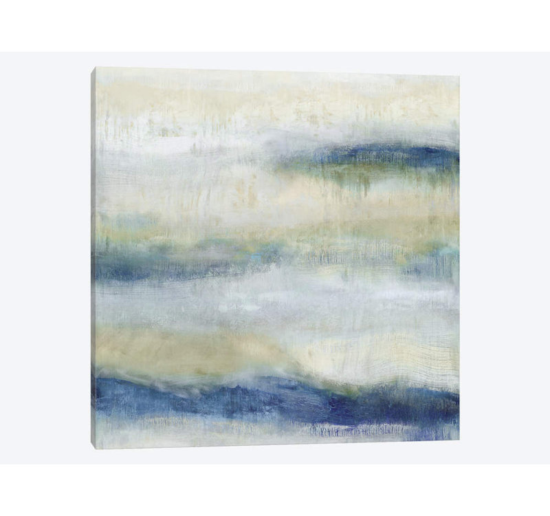«Indigo Motion I», impression sur toile, H 18 po x l 18 po x P 1,5 po, Pas de tapis, Toile tendue