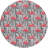 Premium Machine Washable Dream Shag ADS204 Striped and Flamingos Rug-170819992