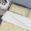 Ensemble de housse de couette 3 pièces à motif floral - Pivoine jaune - Microfibre-1882303491