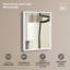 Impression sous verre « Géométrie linéaire III », style bohème minimaliste, par Art Remedy, cadre blanc, 36 x 54-1716928733-1716928735