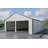 Double Garage Metal Shed With Side Entry Door-112833812