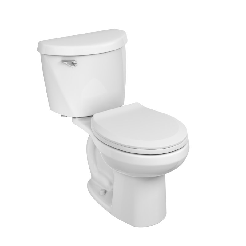 Toilette deux pièces American Standard Colony 3 avec siège à fermeture lente et anneau de cire, hauteur standard, blanc
