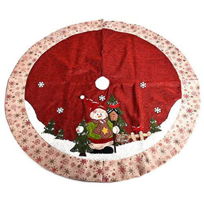 Tapis de Noël pour arbre de Noël avec père Noël
