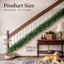 270cm (9ft) Christmas Garland, Prelit with Warm LED Lights & Timer