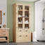 Armoire de cuisine 72 po, ferme moderne avec 2 tiroirs, tablettes réglables pour le salon de la salle de bain-1888786502