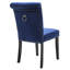 Chaise d’appoint rembourrée velours touffeté grise Voltaire-1365370861