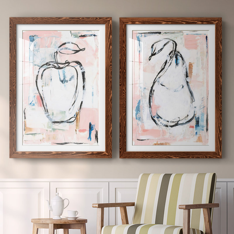 «Candied Fruit I», reproduction encadrée de qualité supérieure - prête à être accrochée, H 31,5 po x l 88 po x P 1,5 po