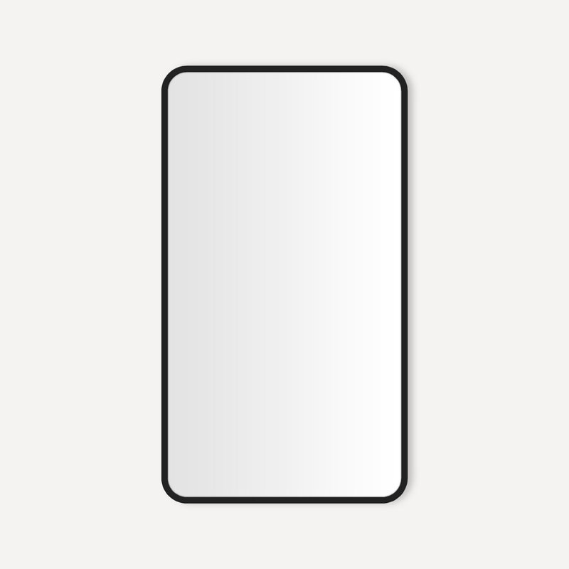 Recessed or Surface Mount Framed Medicine Cabinet with 4 Adjustable Shelves, Matte Black, 34.25" H x 19.25" W x 4.75" D 