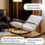 Chaise berçante confortable en chenille amovible-106871287