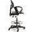 Backed Adjustable Height Ergonomic Lab Stool with Footring Wheels