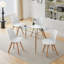 Kern Glass Top Metal Base Dining Table