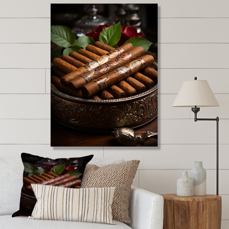 Cuba Cigar Expression I, reproduction d'art sur toile, Toile tendue, H 32 po x l 16 po x P 1 po