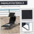 Outsunny Adjustable Folding Chaise Lounge With Sun Shade For Beach, Camping, And Backyard Relaxation