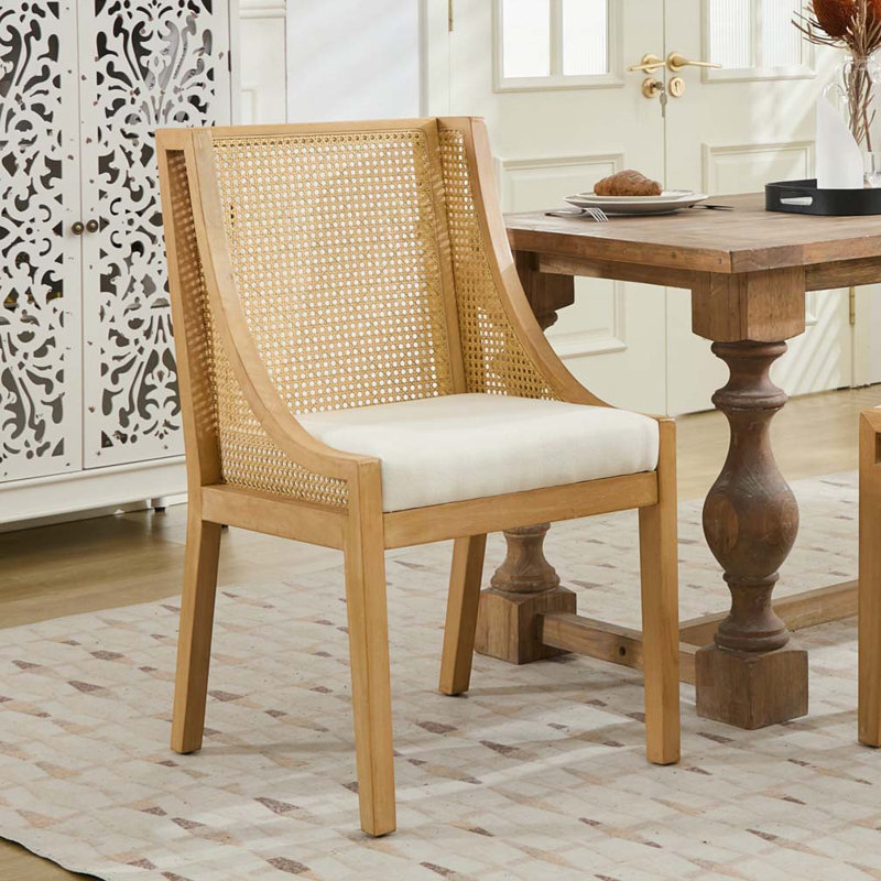 Chaises de salle à manger en rotin, Beige