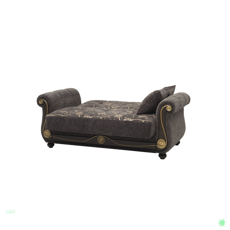 Causeuse convertible avec rangement Collection, Gris