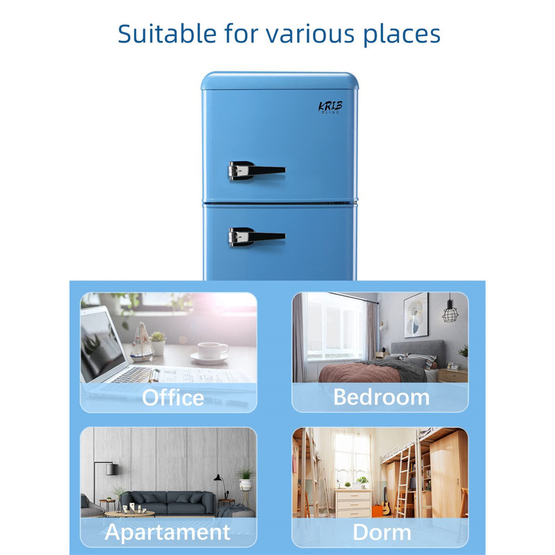 3.5 Cu.Ft Compact Refrigerator, Blue