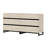 Aadam Modern Tv Stand For Tvs Up To 70", Entertainment Center With 6 Drawers And Metal Base, Media Console For Living Room & Bedroom, Light Oak