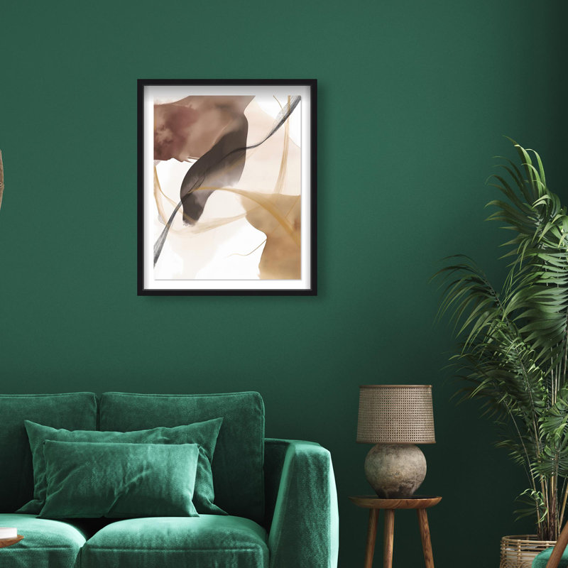 Oliver Gal Le Dancer II Abstract - Luxury Shadowbox Framed Wall Art, 31" H x 25" W, Black