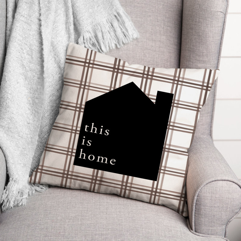 Plaid Outdoor Reversible Throw Pillow