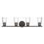 Éclairage pour salle de bain 4 lumières avec verre transparent 31,25 po Stamos-131043092-131043095-131043096