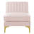 Triumph Channel Tufted Performance Velvet Armless Chair-1030957435
