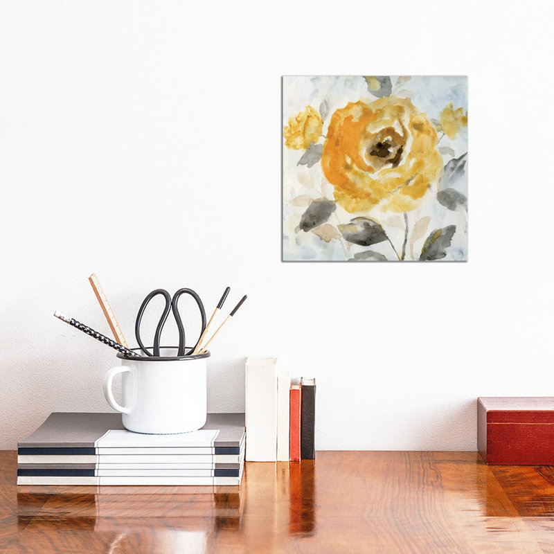 Honey Rose II by Nan - Wrapped Canvas Painting, 30.48 cm H x 30.48 cm W