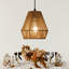 Mini luminaire suspendu en rotin Boho de 7,87 po Yingst-1953159685