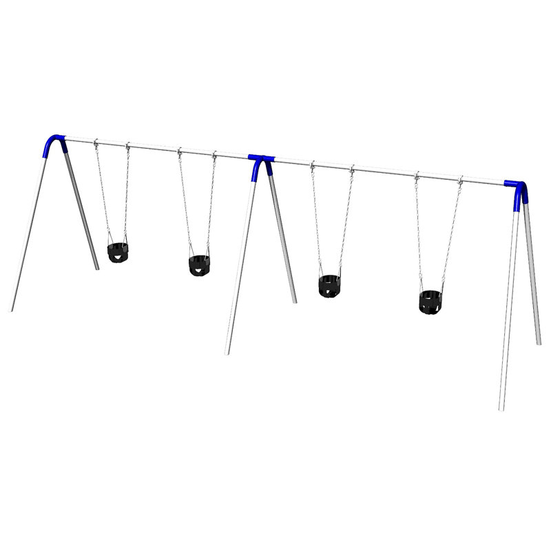 UPlay Today Double Bay Swing Set, Blue