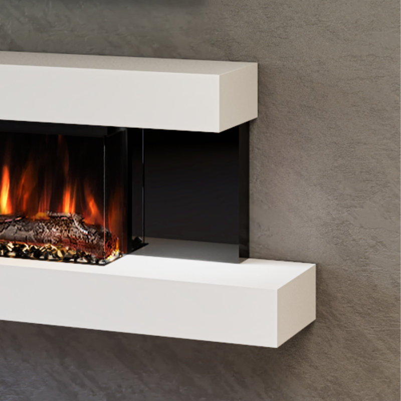 Almeria  6Ft Fully Assembled Electric Fireplace